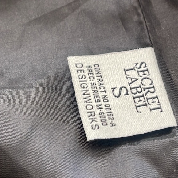 Secret Label tweet open front fringe black gray grey blazer jacket size small - Picture 13 of 15